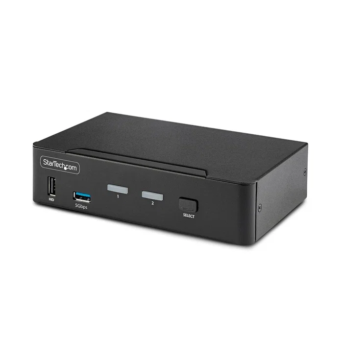 StarTech.com Switch KVM DisplayPort de 2 Puertos 8K60/4K144 Negro StarTech.com Switch KVM DisplayPort de 2 Puertos 8K60/4K144 Negro