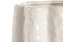DKD Home Decor Jarrón de Gres Blanco 19x19x37 cm