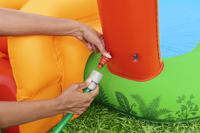 Bestway Piscina Hinchable Parque de Juegos Dinosaurios 241x140x137 cm +3-6 Años Jardin 53160