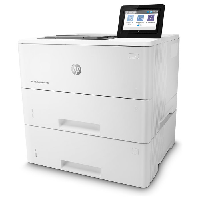 HP Impresora LaserJet Enterprise M507x, Láser, A4, 43 ppm, WiFi, Ethernet, Duplex Automático, 1200x1200 DPI, 512 MB, Pantalla Táctil 4.3"