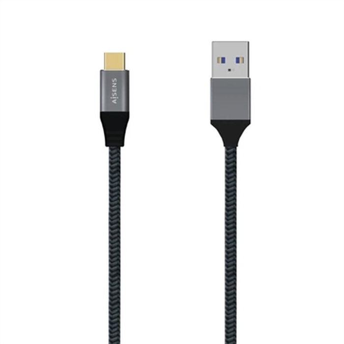 Aisens Cable USB 3.1 Gen2 Aluminio 10Gbps 3A USB-C a USB-A 2m Gris Aisens Cable USB 3.1 Gen2 Aluminio 10Gbps 3A USB-C a USB-A 2m Gris