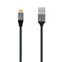 Aisens Cable USB 3.1 Gen2 Aluminio 10Gbps 3A USB-C a USB-A 2m Gris