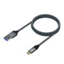 Aisens Cable USB 3.1 Gen2 Aluminio 10Gbps 3A USB-C a USB-A 2m Gris