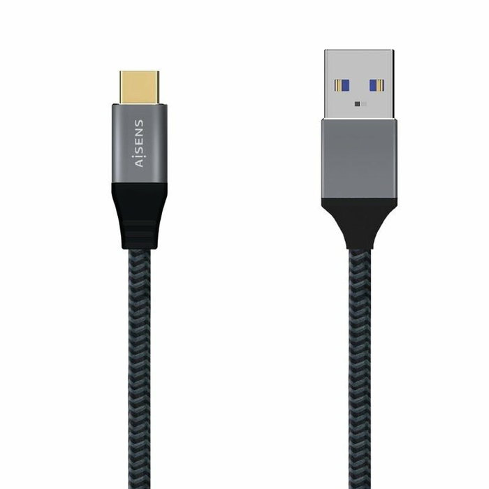 Aisens Cable USB 3.1 Gen2 Aluminio 10Gbps 3A USB-C a USB-A 2m Gris Aisens Cable USB 3.1 Gen2 Aluminio 10Gbps 3A USB-C a USB-A 2m Gris