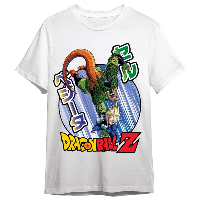 Superplay Camiseta Dragon Ball Z Vegeta / Cell Blanco Talla M Superplay Camiseta Dragon Ball Z Vegeta / Cell Blanco Talla M