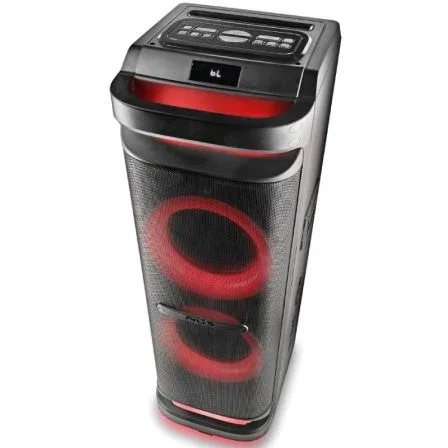 NGS Altavoz Bluetooth Portátil Wild Space 3 4000W con Luces LED y TWS para Fiestas y Karaoke