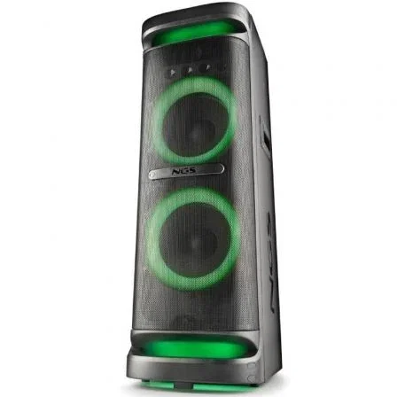 NGS Altavoz Bluetooth Portátil Wild Space 3 4000W con Luces LED y TWS para Fiestas y Karaoke