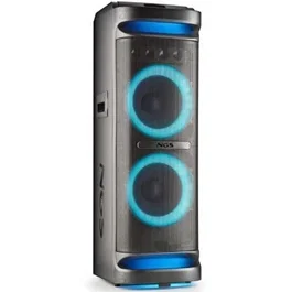 NGS Altavoz Bluetooth Portátil Wild Space 3 4000W con Luces LED y TWS para Fiestas y Karaoke