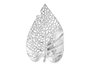 Giftdecor Hoja Metal Decoracion Plata 40 cm (Set de 6)
