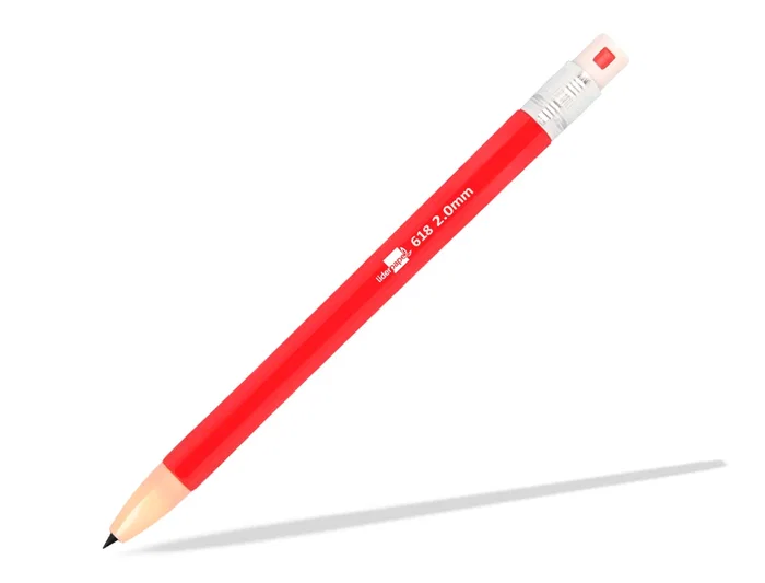 Liderpapel Portaminas 2 mm, Colores Surtidos, Con Goma de Borrar