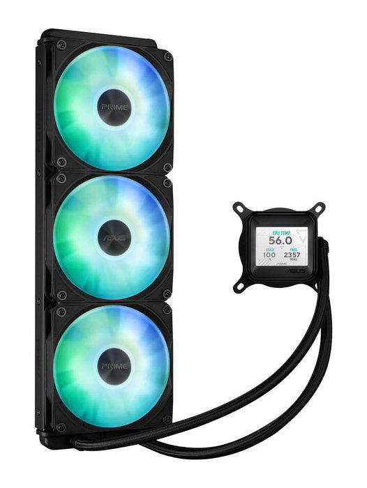 Asus Prime LC 360 ARGB LCD - Kit Refrigeración Líquida AIO con Pantalla LCD, Radiador 360mm, 3 Ventiladores ARGB, Compatible Intel LGA 1700/1200 & AMD AM5/AM4 Asus Prime LC 360 ARGB LCD - Kit Refrigeración Líquida AIO con Pantalla LCD, Radiador 360mm, 3 Ventiladores ARGB, Compatible Intel LGA 1700/1200 & AMD AM5/AM4