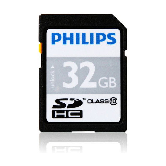 Philips Tarjeta SDHC de 32GB Clase 10 UHS-I U1 Philips Tarjeta SDHC de 32GB Clase 10 UHS-I U1