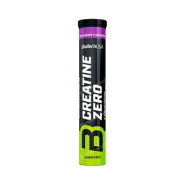 BIOTECHUSA Creatina Zero Efervescente Sabor Uva Azul - 18 Comprimidos