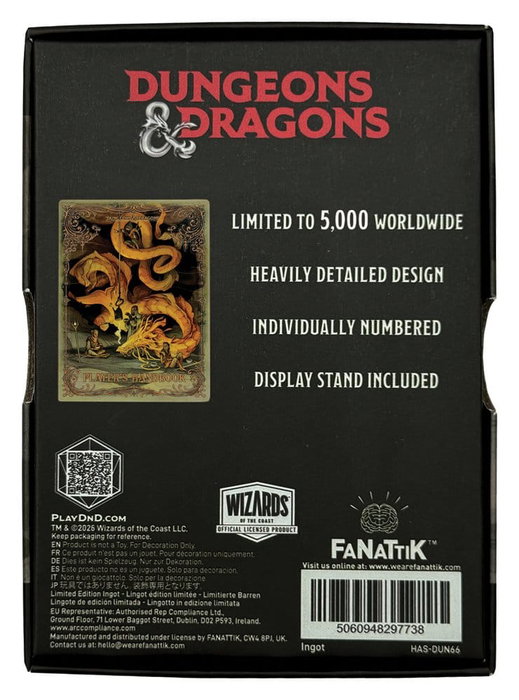 FaNaTtik Lingote Dungeons & Dragons Player's Handbook Alternate Cover Limited Edition
