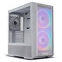 Lian Li LANCOOL 216 Caja PC Gaming Midi-Tower ATX E-ATX ATX ATX Blanco Flujo de Aire Optimizado con Ventiladores RGB PWM 160mm Frontales y 140mm Trasero