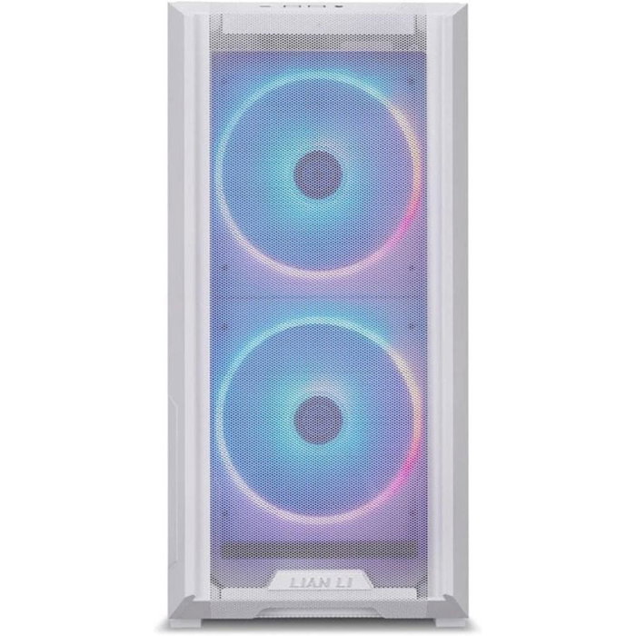 Lian Li LANCOOL 216 Caja PC Gaming Midi-Tower ATX E-ATX ATX ATX Blanco Flujo de Aire Optimizado con Ventiladores RGB PWM 160mm Frontales y 140mm Trasero