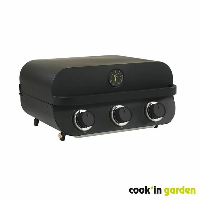 Cook'In Garden Flavo 60 Barbacoa de Gas Independiente con 3 Quemadores de Acero Inoxidable Cook'In Garden Flavo 60 Barbacoa de Gas Independiente con 3 Quemadores de Acero Inoxidable