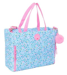 Maletín para Portátil Vicky Martín Berrocal Paraíso Azul Rosa claro 40 x 31 x 17 cm