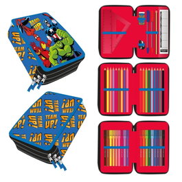 Cerdá Plumier Avengers Marvel con Accesorios Rojo