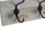 DKD Home Decor Famous art 24 Perchero Pared Moderno Blanco 14 x 21 x 76 cm Mango y Hierro (2 Unidades)