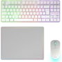Mars Gaming Combo Gaming Inalámbrico 3 en 1 MCPWTKL con Teclado TKL, Ratón 3200 DPI y Alfombrilla