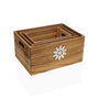 Juego de Cajas Decorativas Versa Verdor Madera