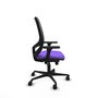 PIQUERAS Y CRESPO Silla de oficina Cilanco con mecanismo Sincro, Lila y Negro