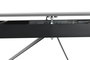 DKD Home Decor Mesa de Comedor Extensible de Metal y Cerámica Negra