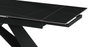 DKD Home Decor Mesa de Comedor Extensible de Metal y Cerámica Negra