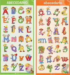 SALVATELLA Poster abecedario (2 pósteres) Mayúsculas/Minúsculas