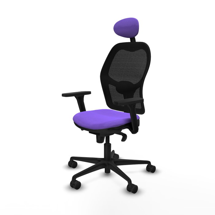 PIQUERAS Y CRESPO Silla de oficina Jorquera con mecanismo Sincro, Lila/Negro PIQUERAS Y CRESPO Silla de oficina Jorquera con mecanismo Sincro, Lila/Negro
