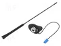 4CARMEDIA Antena de techo para automóviles Opel con mástil de 0,4m