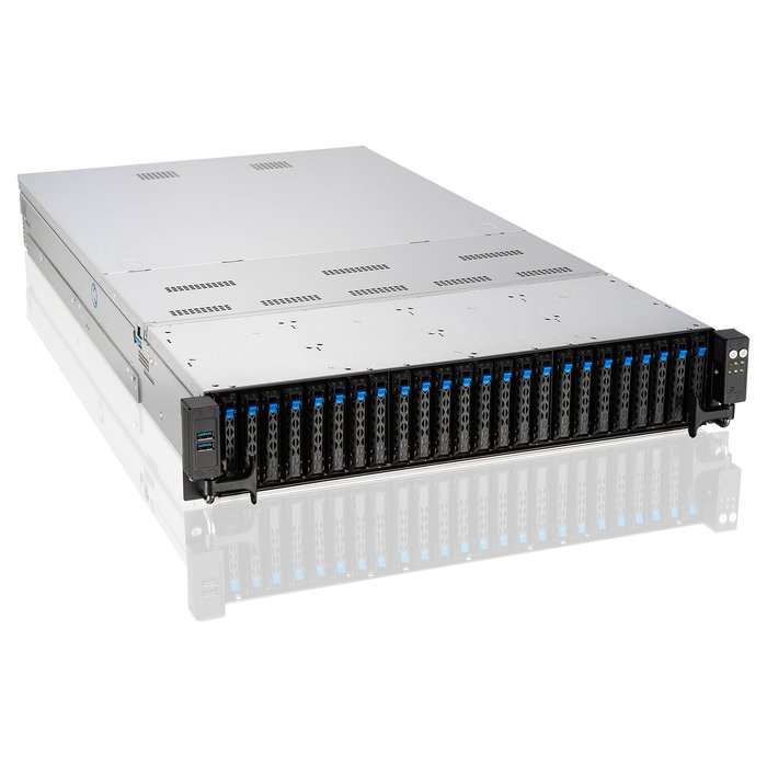 ASUS RS720-E11-RS24U/10G2.6K Barebone Rack Server 2U Dual Socket LGA4677 48 Bays DDR5 SATA SAS 1600W Platinum 90SF01Z1-M008V0
