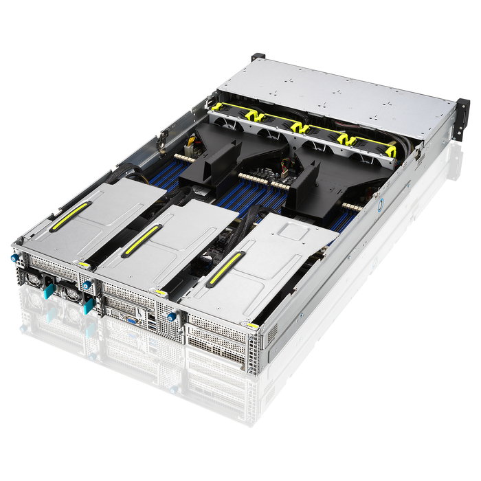 ASUS RS720-E11-RS24U/10G2.6K Barebone Rack Server 2U Dual Socket LGA4677 48 Bays DDR5 SATA SAS 1600W Platinum 90SF01Z1-M008V0