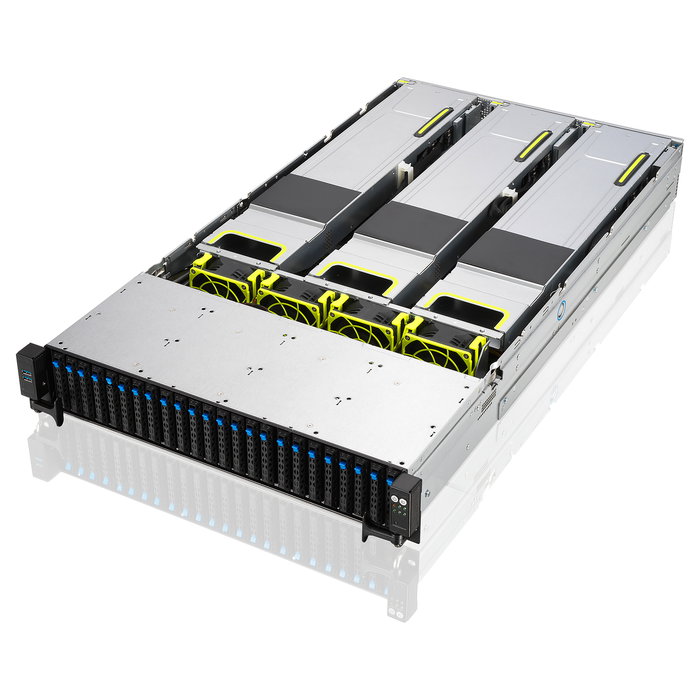 ASUS RS720-E11-RS24U/10G2.6K Barebone Rack Server 2U Dual Socket LGA4677 48 Bays DDR5 SATA SAS 1600W Platinum 90SF01Z1-M008V0