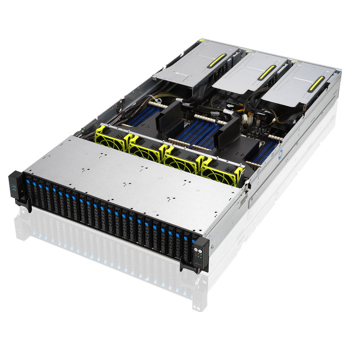 ASUS RS720-E11-RS24U/10G2.6K Barebone Rack Server 2U Dual Socket LGA4677 48 Bays DDR5 SATA SAS 1600W Platinum 90SF01Z1-M008V0