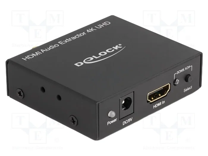 DeLOCK 62692 Extractor de audio y vídeo HDMI a HDMI 4K con salida S/PDIF