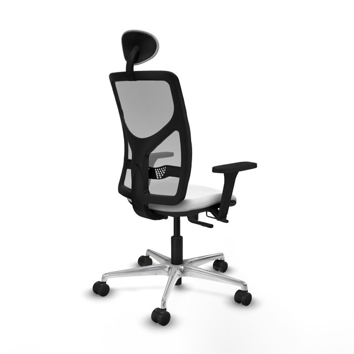 PIQUERAS Y CRESPO Silla de oficina Motilla con mecanismo Sincro/Traslack, Blanco y Gris PIQUERAS Y CRESPO Silla de oficina Motilla con mecanismo Sincro/Traslack, Blanco y Gris