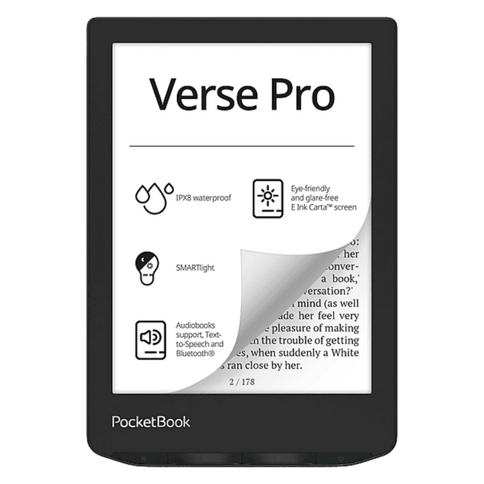 PocketBook Verse Pro eBook Reader 6 pulgadas, luz ajustable, resistente al agua, 16 GB, rojo PocketBook Verse Pro eBook Reader 6 pulgadas, luz ajustable, resistente al agua, 16 GB, rojo