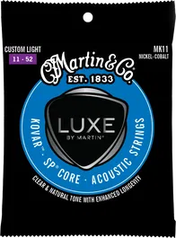 Martin Juego Acústica Luxe Kovar Sp Core Custom Light 11-52 Cuerdas para Guitarra Acústica