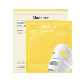 BioDance Radiant Vita Niacinamide Real Deep Sheet Mask 4 x 34g