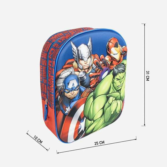 Cerdá Mochila Infantil 3D Avengers Azul Cerdá Mochila Infantil 3D Avengers Azul