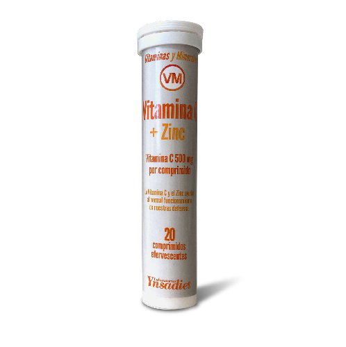 YNSADIET Vitamina C + Zinc 20 comprimidos efervescentes YNSADIET Vitamina C + Zinc 20 comprimidos efervescentes
