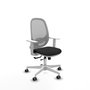 PIQUERAS Y CRESPO Silla de oficina Cilanco con mecanismo Sincro/Traslack, Negro y Gris