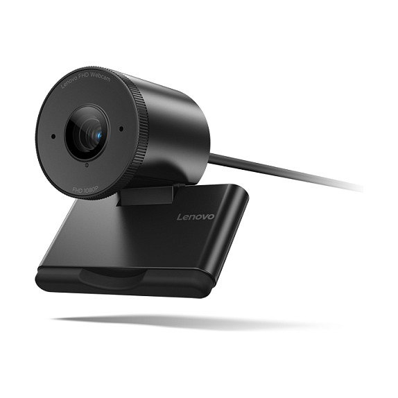 Lenovo 4XC1Q44952 Cámara Web FHD 1920 x 1080 USB 2.0 para PC y Portátil con Micrófono Incorporado y Configuración de Privacidad