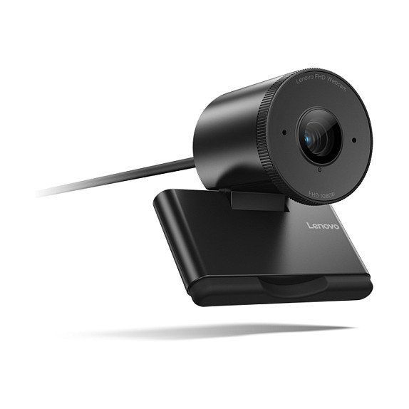 Lenovo 4XC1Q44952 Cámara Web FHD 1920 x 1080 USB 2.0 para PC y Portátil con Micrófono Incorporado y Configuración de Privacidad
