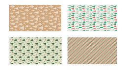 DKD Home Decor Papel de Regalo Multicolor 70x200 cm 80gsm Surtido