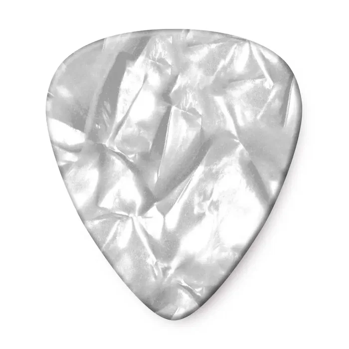 DUNLOP Pack de 12 Púas Genuine Celluloid Blanco Perlado - X Heavy
