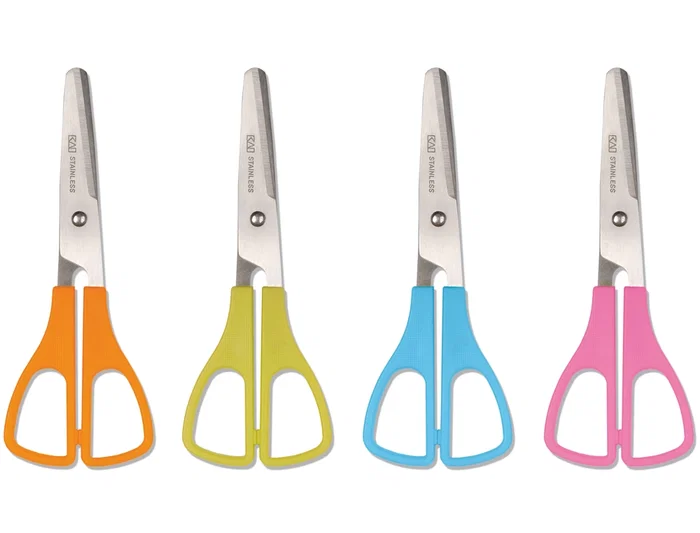 Kaicut Tijera Escolar de Acero Inoxidable, Longitud 13 cm Kaicut Tijera Escolar de Acero Inoxidable, Longitud 13 cm