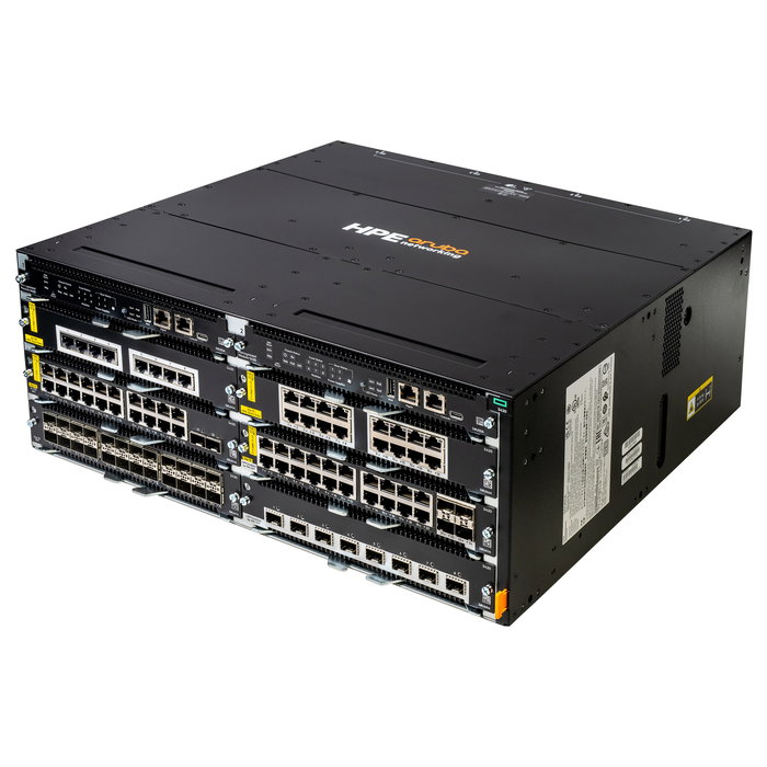 Hewlett Packard Enterprise HPE Aruba Networking CX 5420 6-slot Switch, Gestionado L3 PoE, Montaje Rack 4U, 960 Gbit/s, 714 Mpps, IEEE 802.3bt, BGP/OSPF
